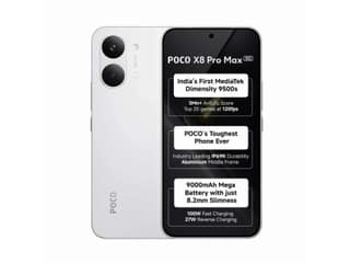 Poco X8 Pro Max Smartphone, 5G 12GB RAM, 512GB Storage - White