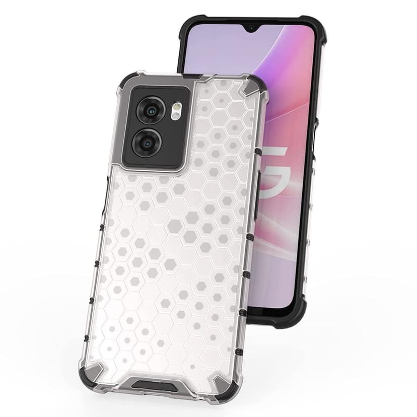 Faircost Hybrid Shockproof Back Cover for Oppo K10 5G/A57 5G Hard Outside Soft Inside- (Polycabonate::Transparent) view 4