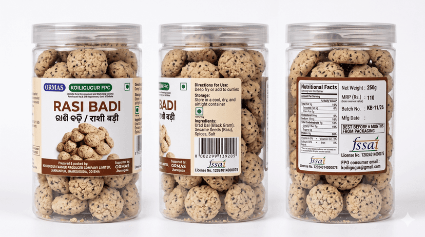 Rasi Badi (250g) – Traditional Sesame Urad Dal Badi view 2