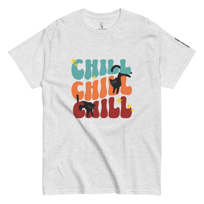 Clothikoo Premium Chill Cat Printed Tee view 6