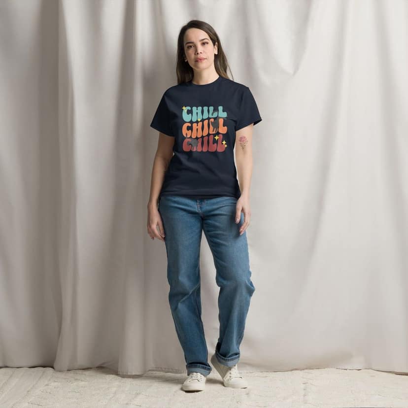 Clothikoo Premium Chill Cat Printed Tee view 7