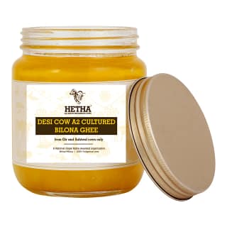 Desi Cow A2 cultured Bilona Ghee / A2 Ghee (Size - 500 ml) by HETHA