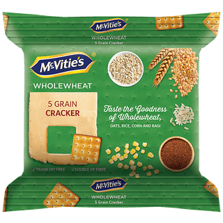 Mcvities Whole Wheat 5 Grain Cracker, 120 gm