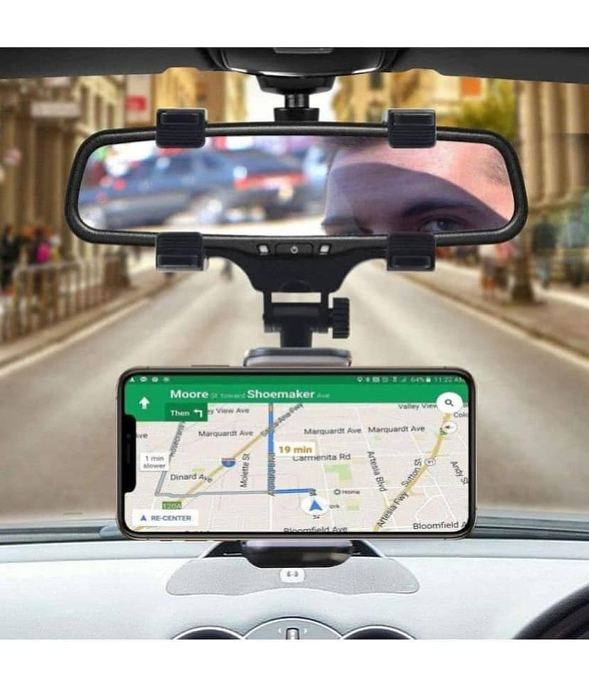 Bentag Other Surfaces Horizontal Clip Car Mobile Holder - Black view 2