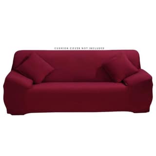 PENTHOOM Elastic Sofa Cover 3 Seater Fully Covered| Plain Sofa Cover Big Elasticity Sofa Cover with High-Density Fabric | Perfect Size Couch Cover Sofa Slip Cover