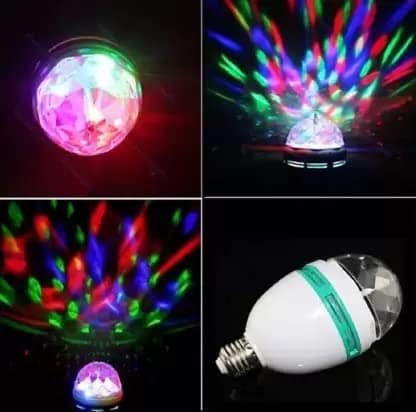 Elecsera LED Stage Light Disco Party Bulb Lamp Pack of 6 Single Disco Ball (Ball Diameter: 2.5 cm) Multicolor view 5