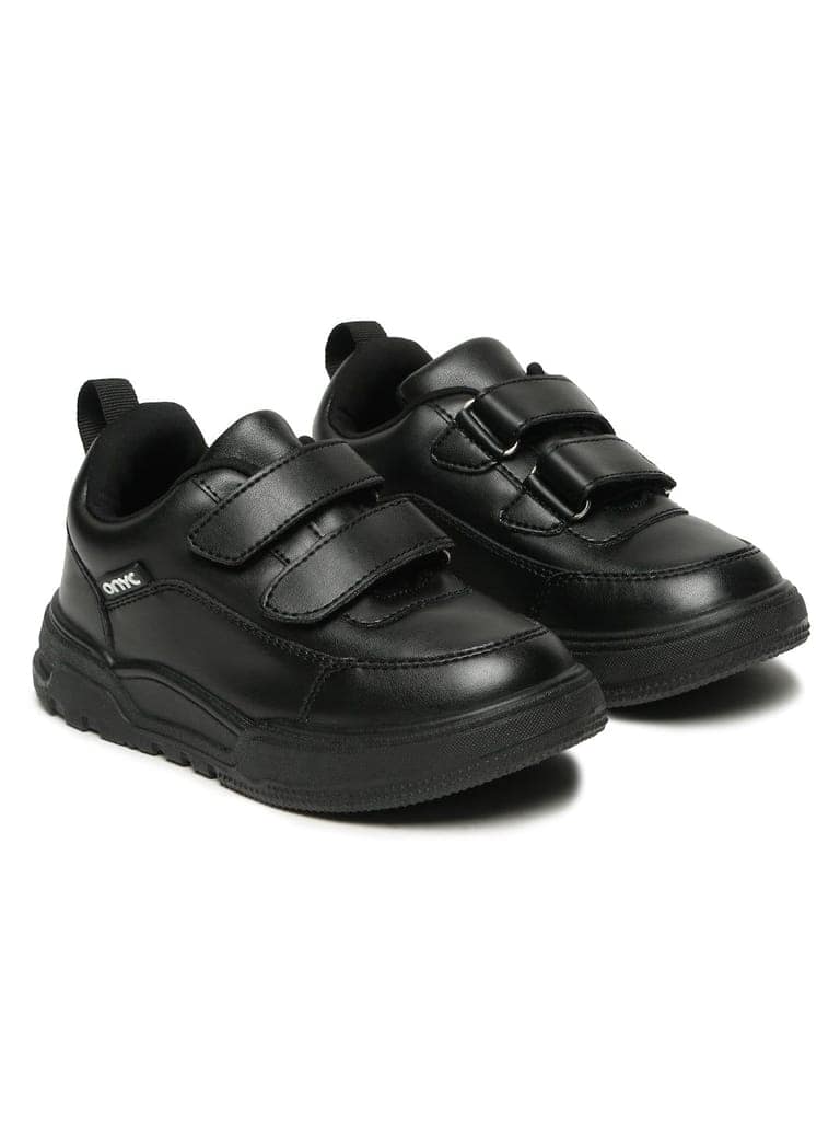 SuperKool Comfortable & LightWeight Lace-Free School Shoes - Black (Unisex) view 3