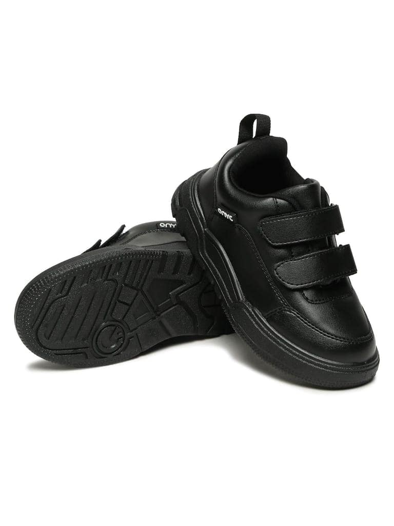 SuperKool Comfortable & LightWeight Lace-Free School Shoes - Black (Unisex) view 9