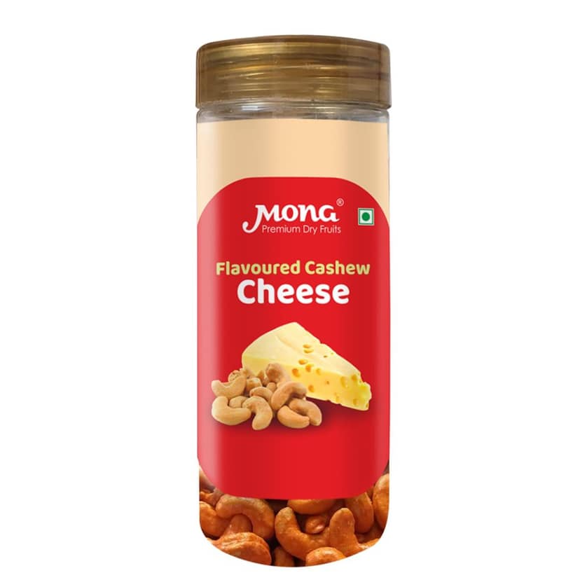 Mona Premium Cheese Flavoured Cashews - Gourmet Dry Fruit Snack