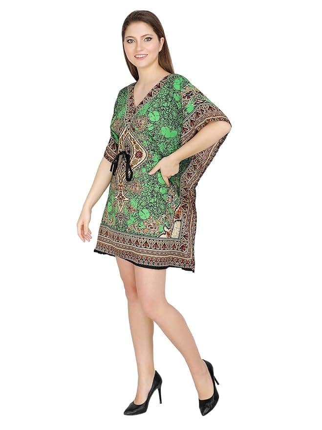 Ukal Women Fashion Short Kaftan Paisley Prined Tunic Tank Top Night Kaftan view 2