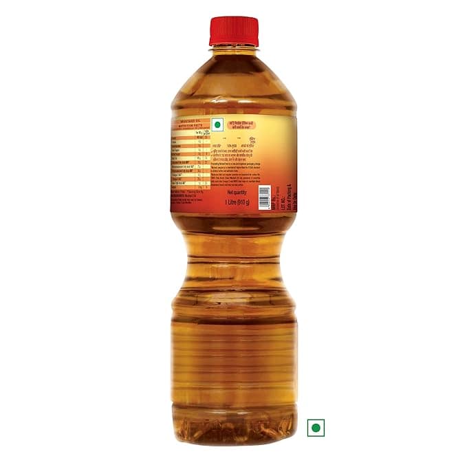 NF KACHI GHANI MUSTARD 1LTR BOTTLE view 2