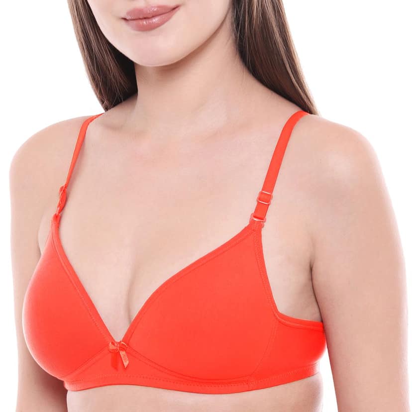 Bodycare Polycotton Padded Non wired Tshirt Bra-Pack of 3 view 5
