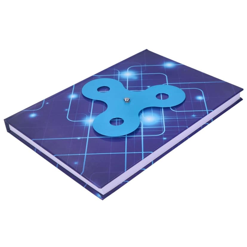 Navneet Youva | Case Bound Notebook - Spinner | A5-21 x 14.8 | Single Line | 240 Pages | Pack of 1, Multicolor view 3