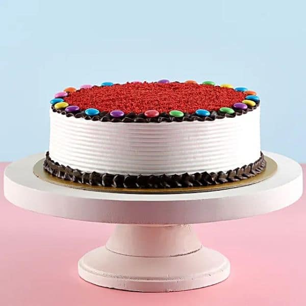 Red Velvet Gems Cake Half Kg view 3