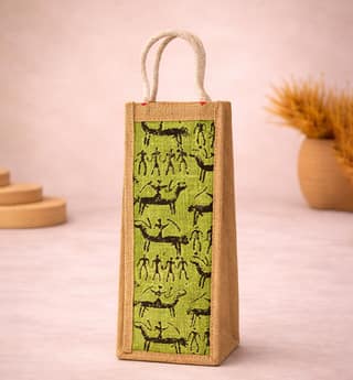 Handmade Eco-Friendly Jute Bottle Bag