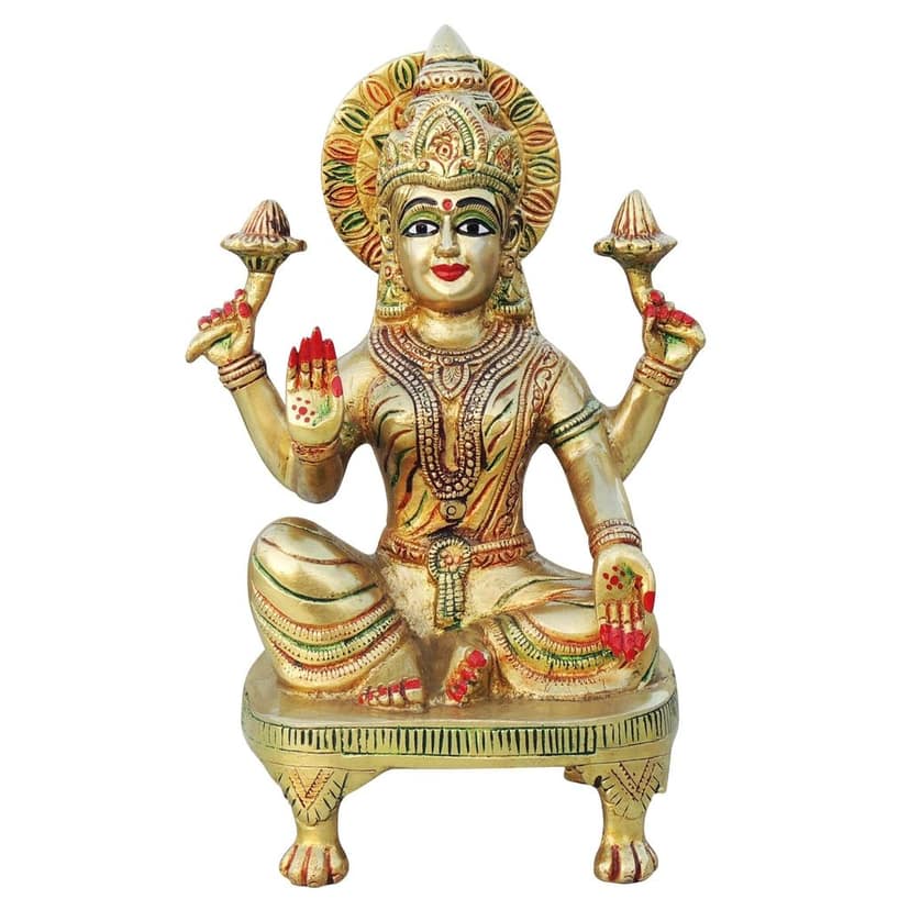 Brass Showpiece Laxmi Ji Statue (BSMAS1285 L) view 2