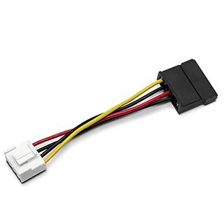 SATA Power Cable (Berg Type) for DVR/NVR, Mini 4-Pin to SATA Connector