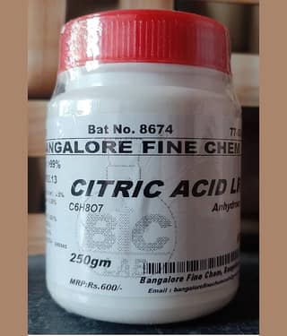 CITRIC ACID ANHYDROUS LR - 250gm