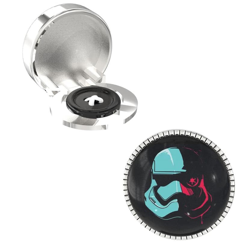 The Smart Buttons - Shirt Button Cover Cufflinks for Men - Stormtrooper Style