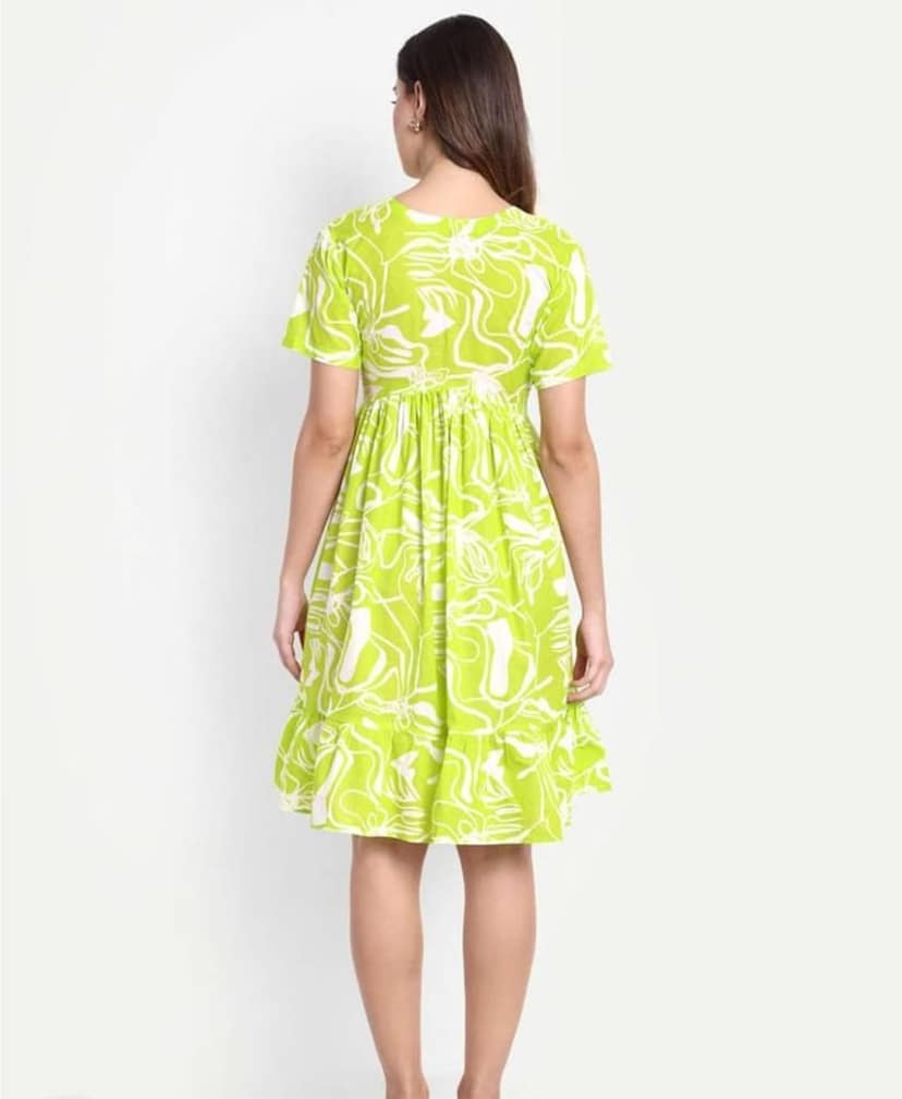 Women's Plus Size Floral Print A-Line Dress view 3