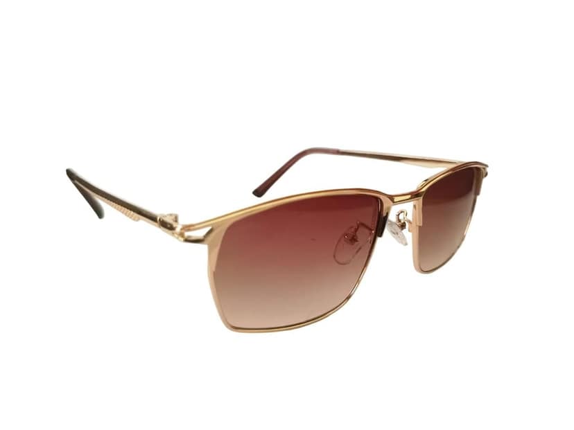 MD Style UV Protected Retro Style Full Rim Rectangular Metal Frame Sunglasses/Men - Women Fashion Sunglasses view 3