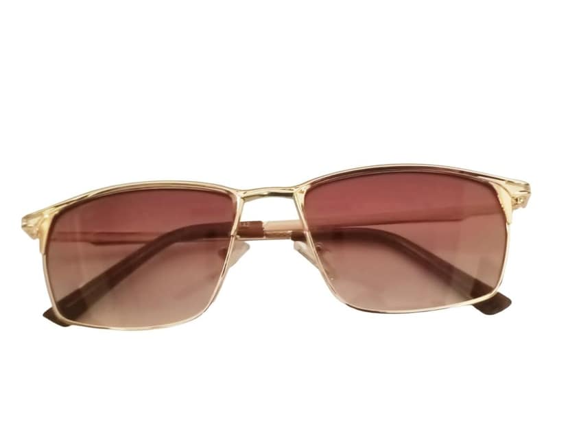MD Style UV Protected Retro Style Full Rim Rectangular Metal Frame Sunglasses/Men - Women Fashion Sunglasses view 4