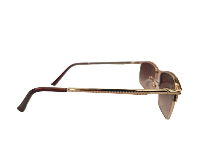 MD Style UV Protected Retro Style Full Rim Rectangular Metal Frame Sunglasses/Men - Women Fashion Sunglasses view 5
