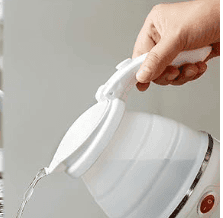 Travel Folding Electric Kettle, Fast Boiling, Portable Electric Kettle, 600ml Boil Dry Protection, 100-240V Food Grade Silicone Foldable Kettle (Multicolor), 600 watts view 4