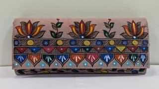Kalakrishta Clutch - Khadi Cotton Red