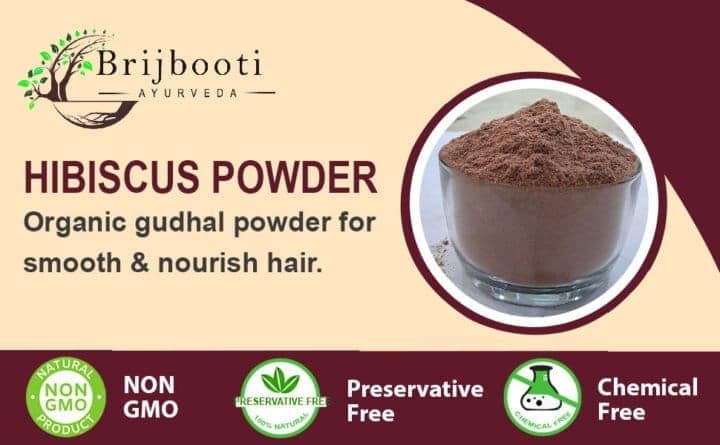 BrijBooti Hibiscus Powder - Gudhal Powder For Hair Care & Face Pack view 6