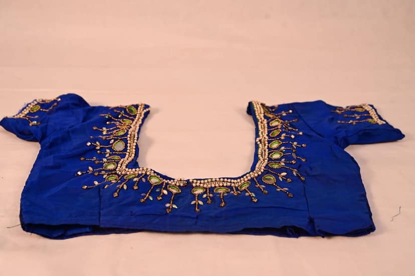 Mirror Work And Pearl Detailing view 3