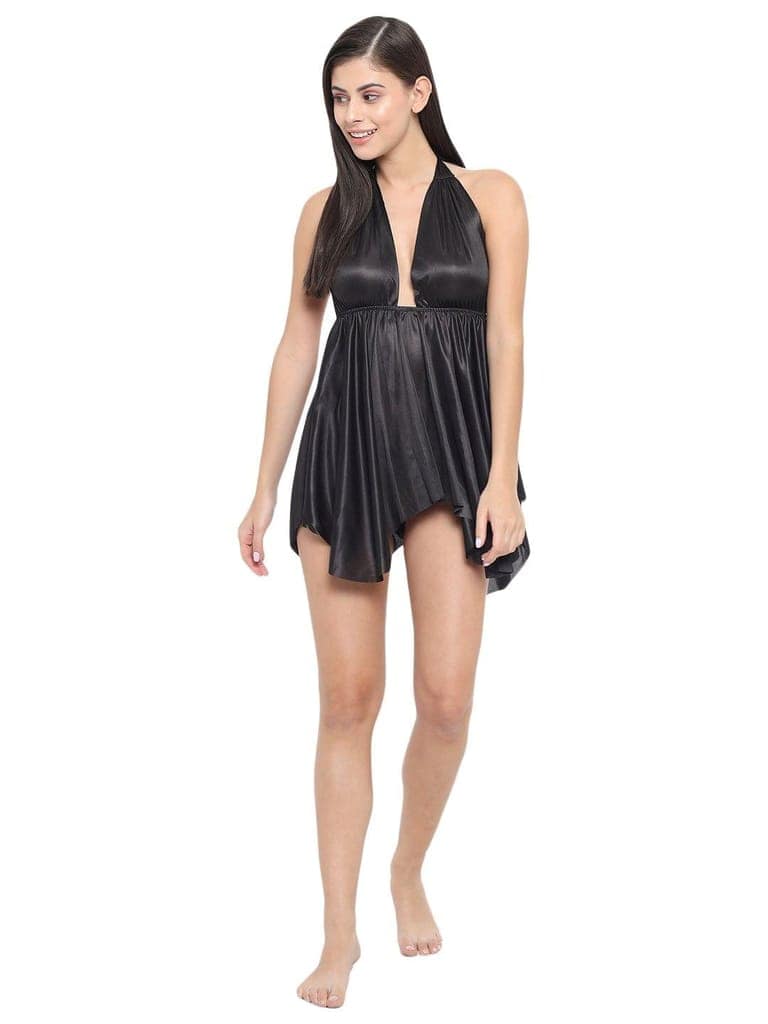 Honeymoon Red Bridal Babydoll Bikini & Night Dress-B36K-S-10XL view 4