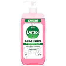 DETTOL CLINIC STRENGTH ANTISEPTIC HAND RUB 500ML