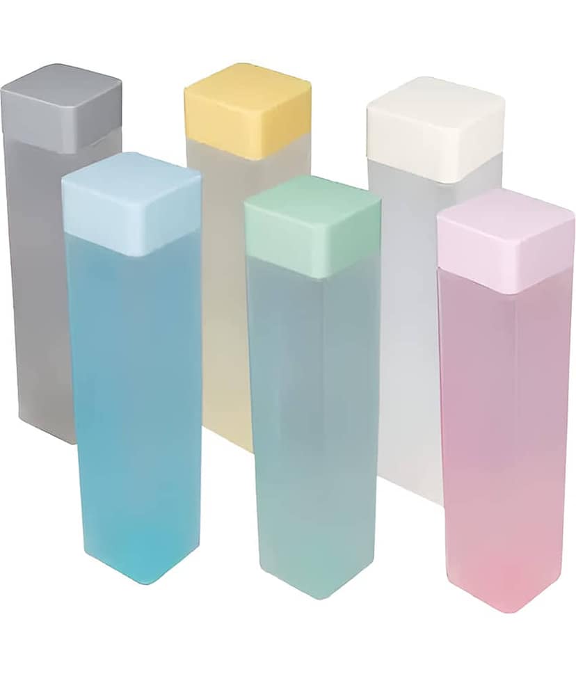 Dignesh Multicolour Plastic Water Bottle 1000 mL ( Set of 6 )