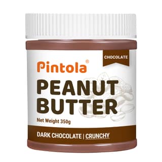 Pintola Choco Spread Peanut Butter Made with premium quality peanuts & blended with rich dark chocolate | Non GMO, Naturally Gluten Free, Zero Cholesterol | Crunchy Pintola Choco Spread Peanut Butter Made with premium quality peanuts & blended with rich