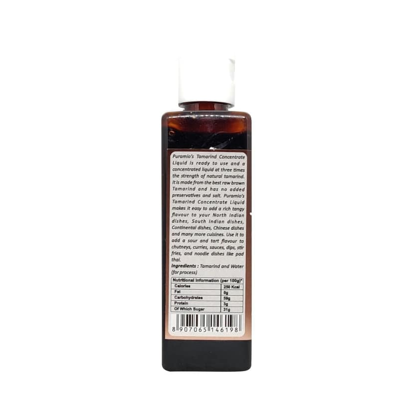 Puramio 100% Natural Tamarind (Imli) Concentrate Liquid, 130 ml view 2