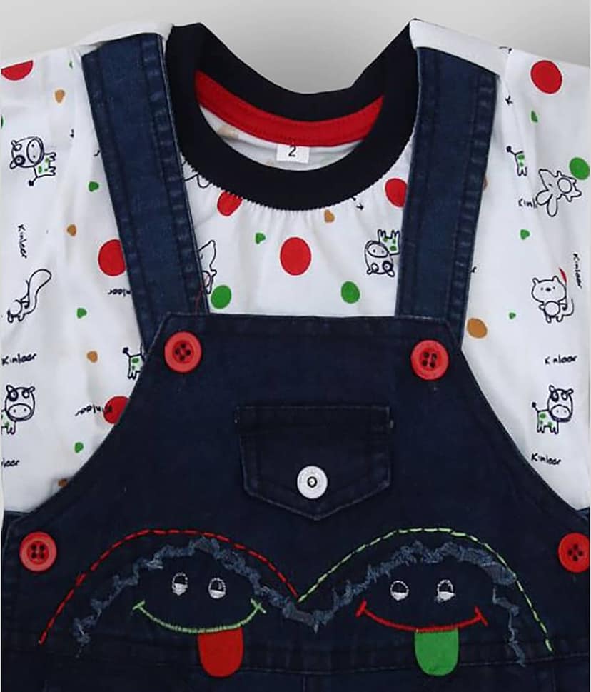 Zadmus Pack of 1 Baby Boys Cotton Bodysuit ( Red ) view 2