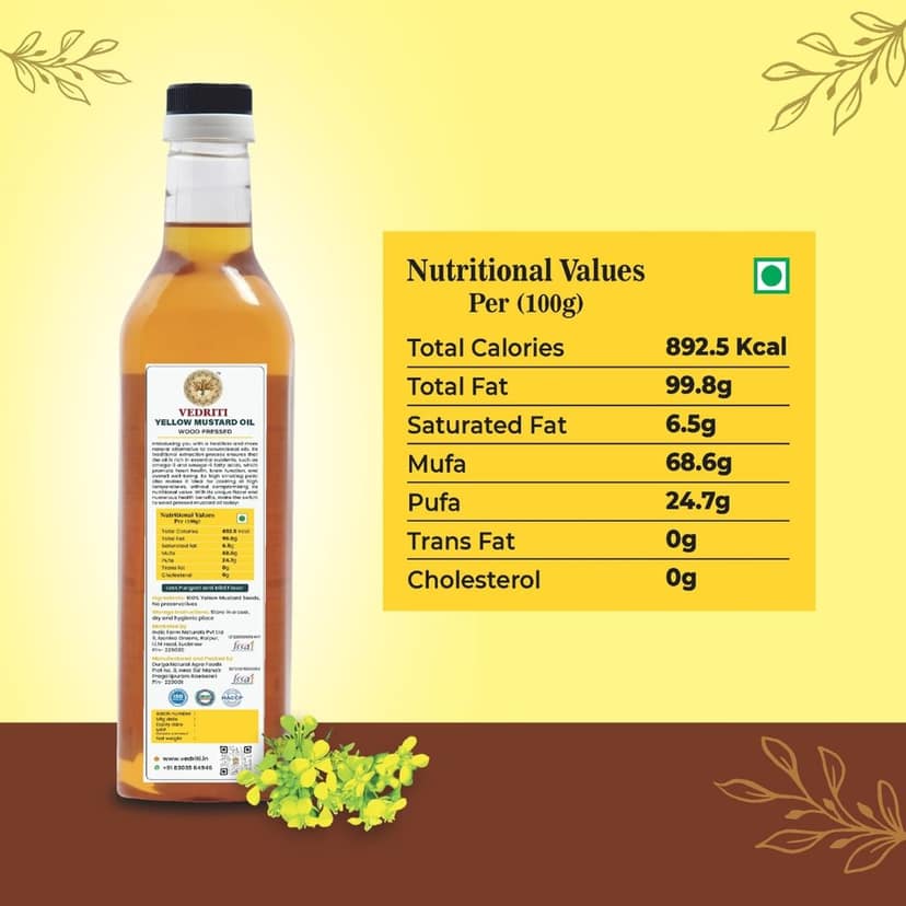 Wood Pressed Yellow Mustard Oil view 5