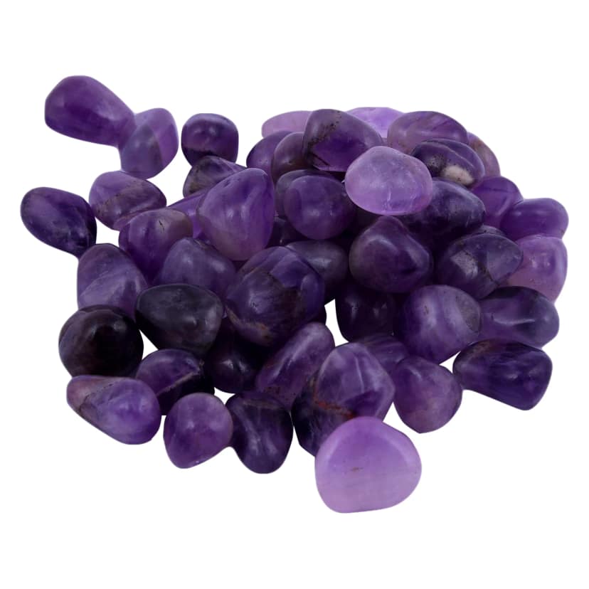 Amethyst Tumbles | Natural Healing Crystal Tumble Stone for Positive Energy | Medidation Vastu Correction Aura Cleaning(KI_17) by Krishna Impex