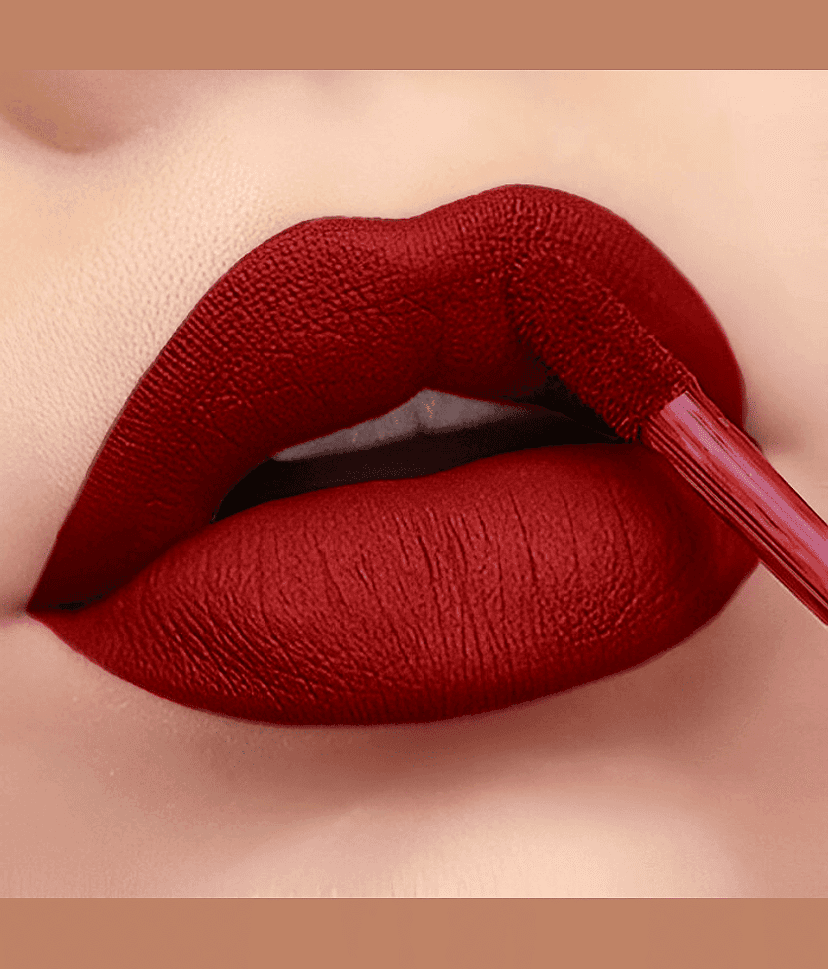 BELLABLOOM Dark Red Liquid Matte Lipstick Shade, 5ml (Pack of 1)