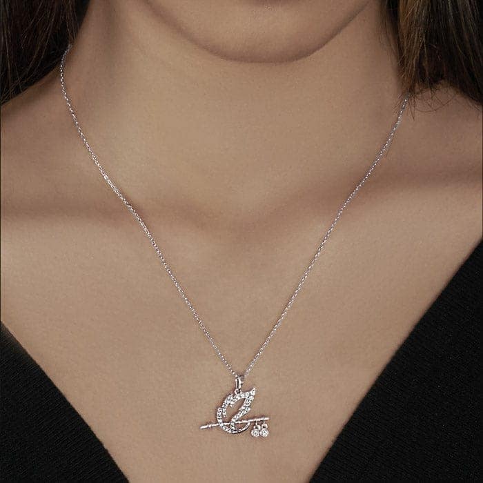 Silver Shree Krishna Baasuri Pendant with Chain view 2