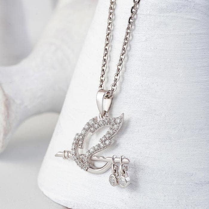 Silver Shree Krishna Baasuri Pendant with Chain view 3
