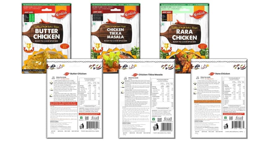 Nimkish Chicken Spice Mix Combo Pack of 5 | Ready-to-Cook Murgh Masala Premix | Authentic Indian Chicken Recipes view 2