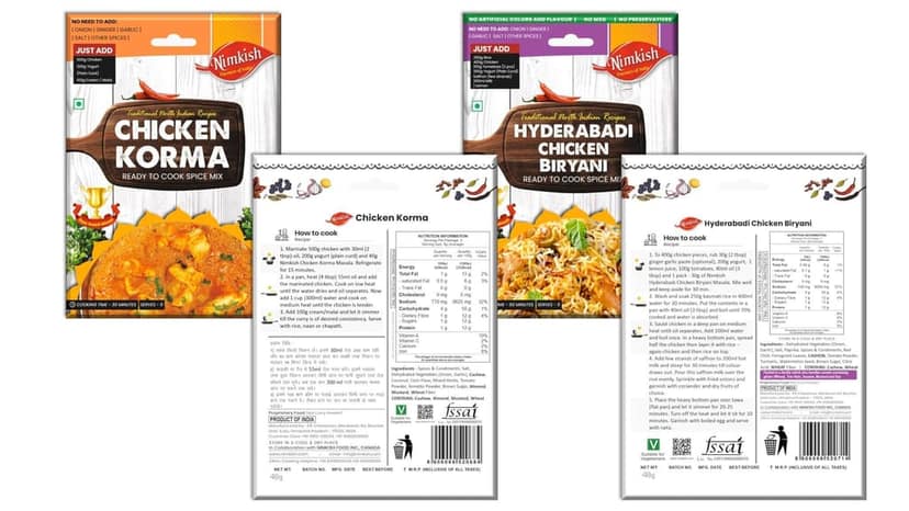 Nimkish Chicken Spice Mix Combo Pack of 5 | Ready-to-Cook Murgh Masala Premix | Authentic Indian Chicken Recipes view 3
