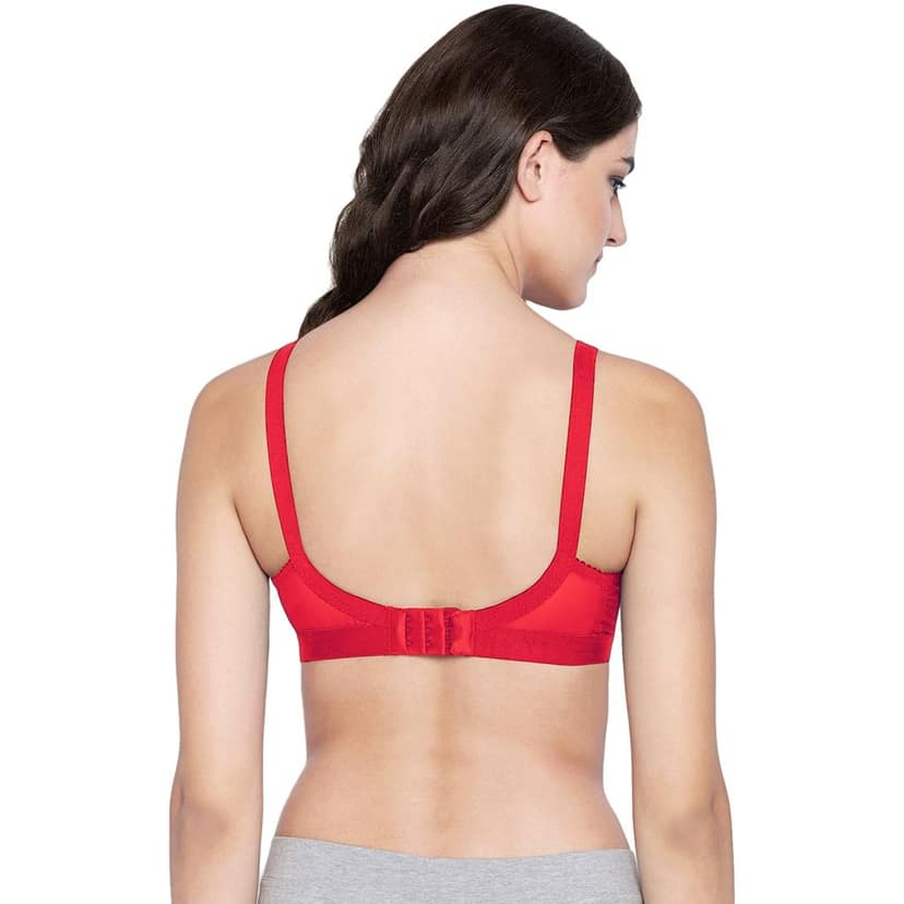 Bodycare 100% Cotton Lightly Padded Non wired Tshirt Bra-Pack of 3 view 4