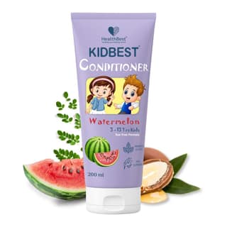 HealthBest Conditioner for Kids | Nourishing Hair | Hair Smoothing | Tear, Paraben, SLS free | Watermelon Flavor - 200ml
