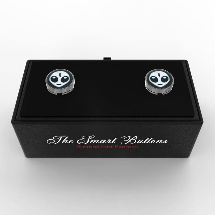 The Smart Buttons - Shirt Button Cover Cufflinks for Men - Skrillex Style view 9