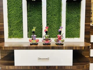 Annu Art - Multicolor Modern Rajasthani Decorative Musician Set of 3 Showpiece, Table Decorative Items for Home,Antique Gift Items, Tv Unit Showpiece, Home Decoration Items (Each Size 5x7 Inch)