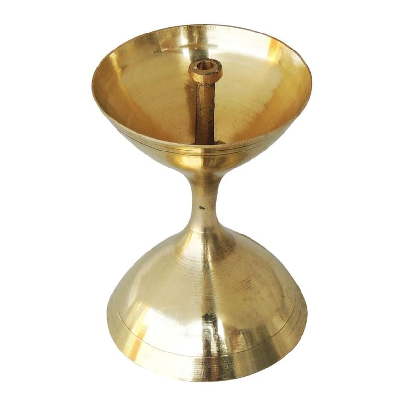 Brass Akhand Deepak No. 9 (ZMAS193 I) view 3