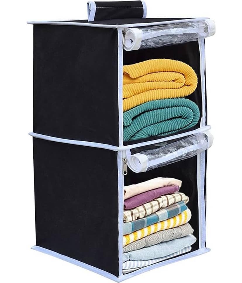 Fabric Hanging Cloth Organiser ( Pack of 1 )